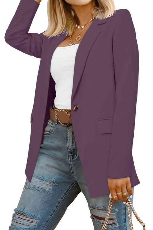 oversized blazers purpple