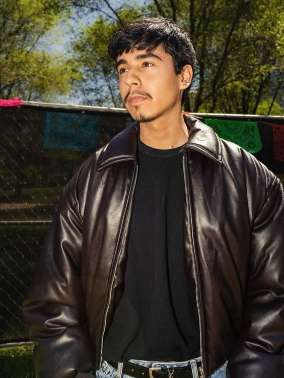 Ivan Cornejo Fashion in leather jacket