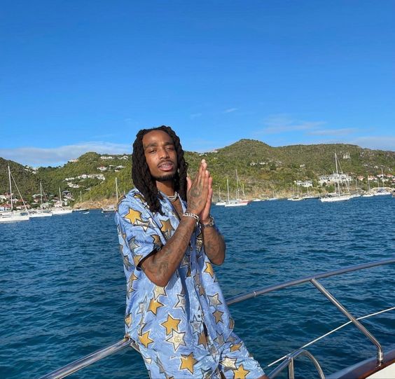 Quavo fashion monochrome