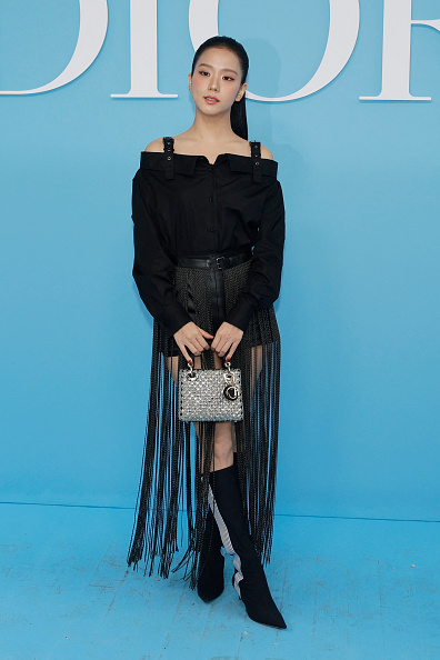 Blackpink’s Jisoo at the Dior Spring Fashion Show string skirt