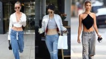 Kendall Jenner in Low-Rise Jeans: A Y2K Fashion Essential with a Twist