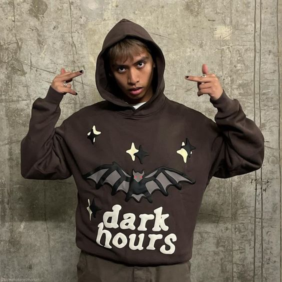 logo hoodies for men Dark Hours