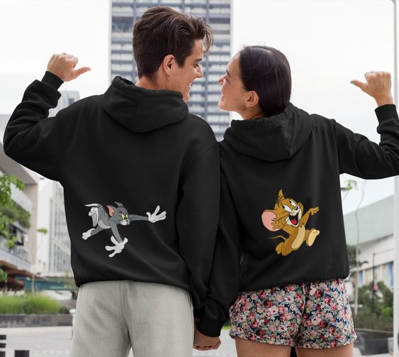 couple hoodies Tom and Jerry