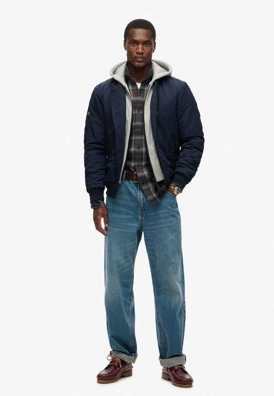 bomber jackets for men over a hoodie