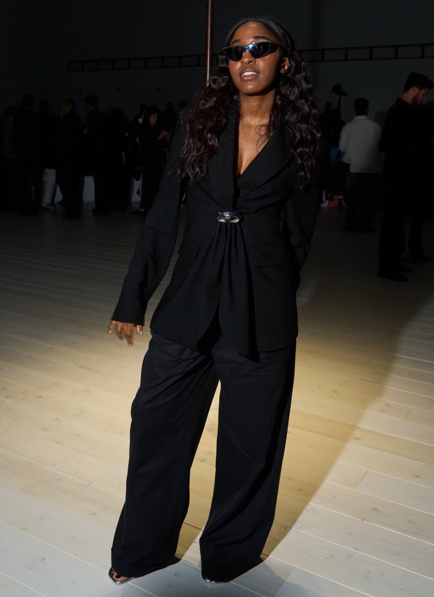 Ayo at the Loewe Spring Fashion Show