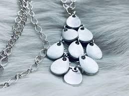 Festive Edit silver tassel necklace