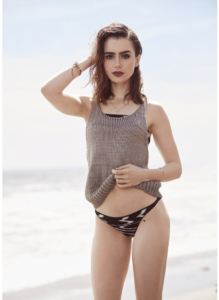 Lily Collins Micro Bikini Pics #5;