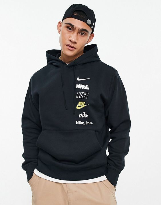 designer hoodies Nike black