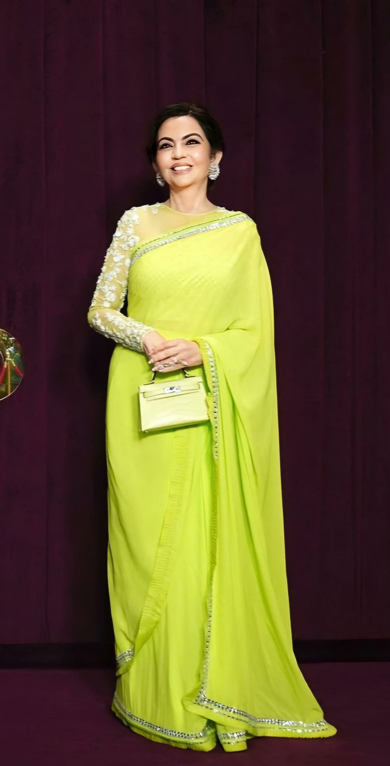Nita Ambani fashion style yellow dress