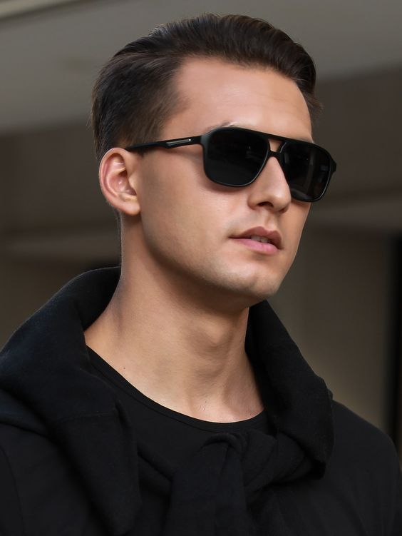 Matrix monochrome aesthetic high tech sunglasses