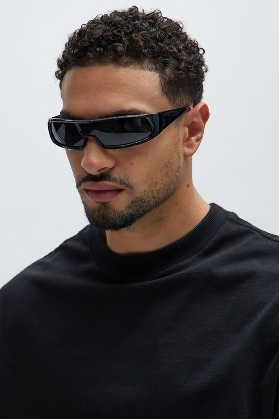 monochrome Matrix accessories for men futureistic sun glasses 