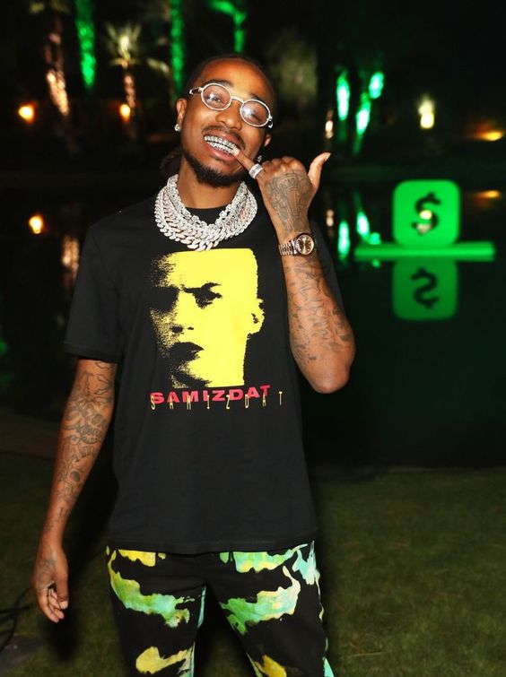 Quavo on the red carpet streetwear 