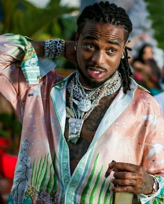 Quavo on the red carpet brilliant jewelry