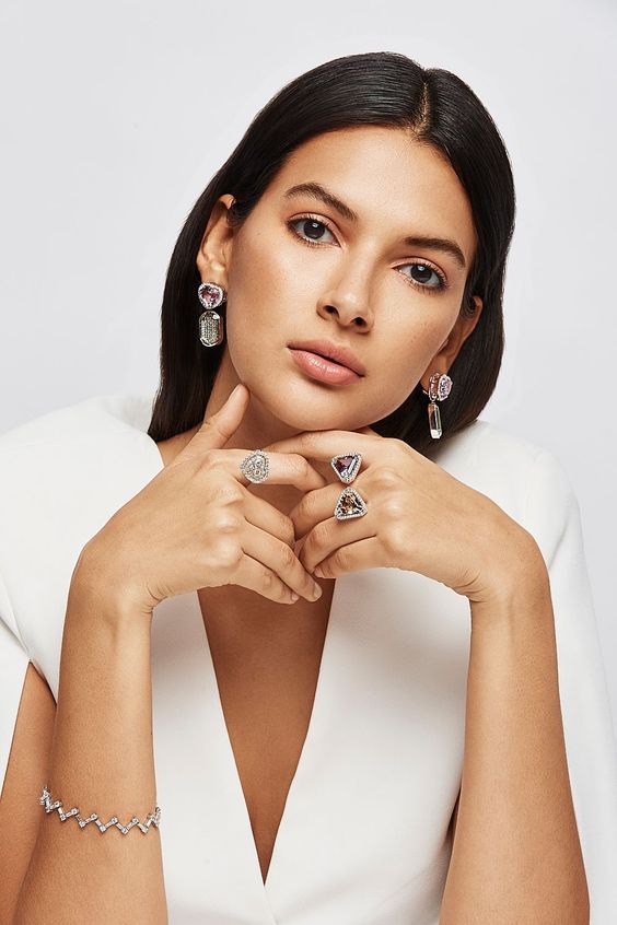 diamond jewelry fashion shoot elegant