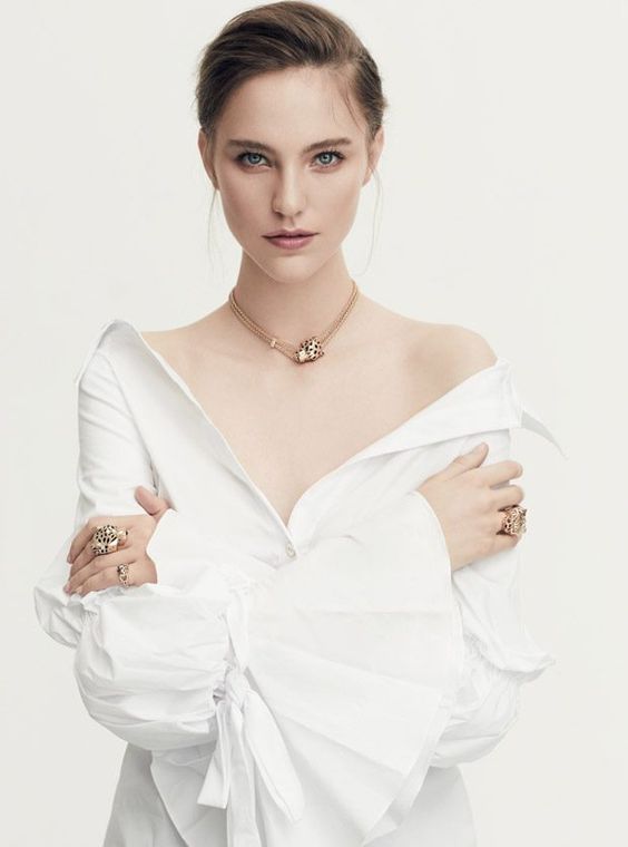 diamond jewelry fashion shoot white dress
