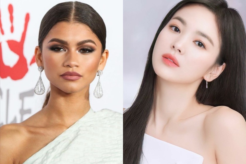 Song Hye-kyo and Zendaya skincare products