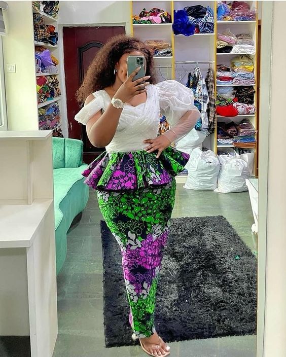 short dresses in Ankara print