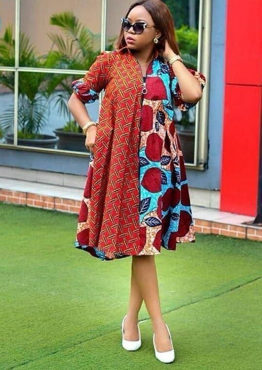 short dresses in Ankara wrap dresses