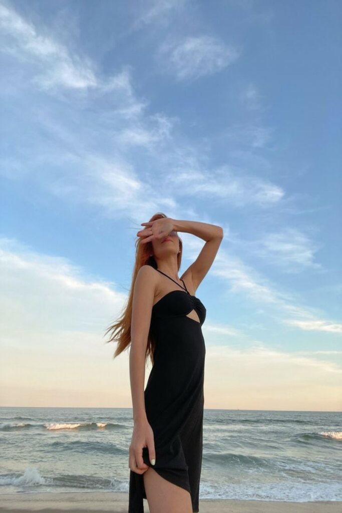 Little Black Dress at the beach