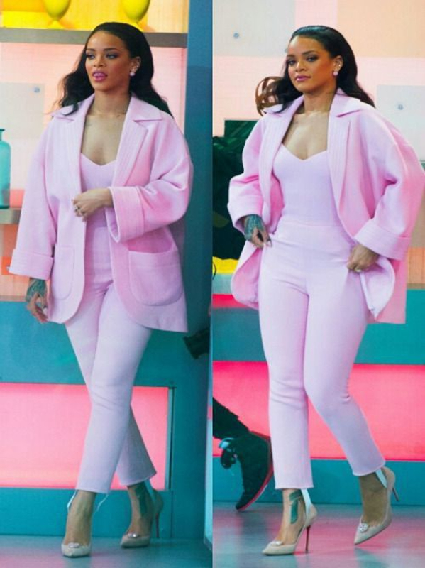 Rihanna Embraces Bold Silhouettes