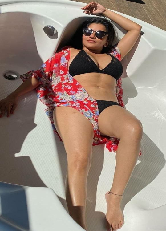 Priyanka Chopra Bikini black