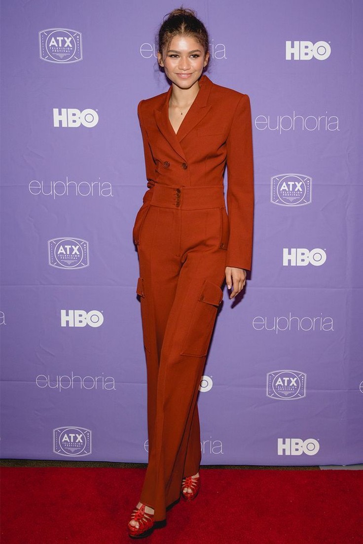 Zendaya's power suit rust