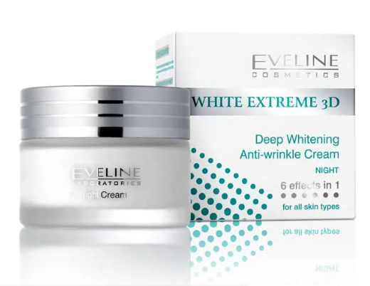 skin whitening cream with green box