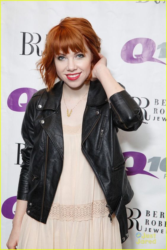 Carly Rae Jepsen leather jacket