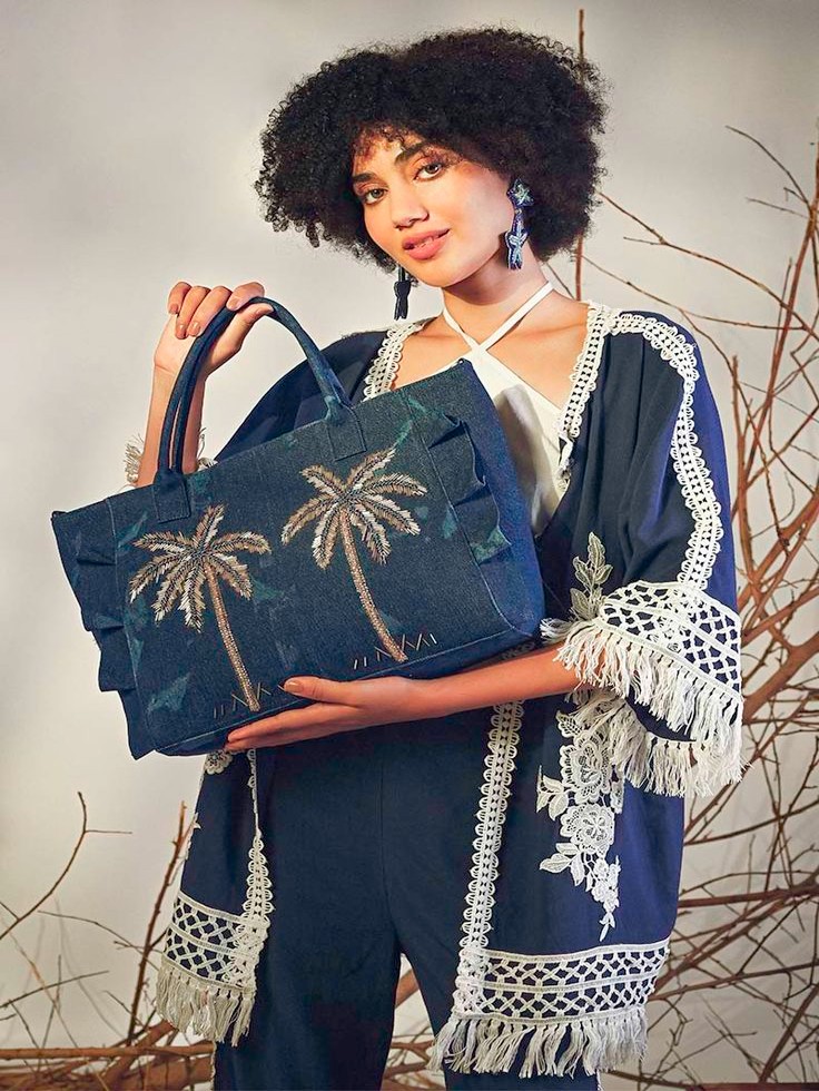 Embellished Denim Bags