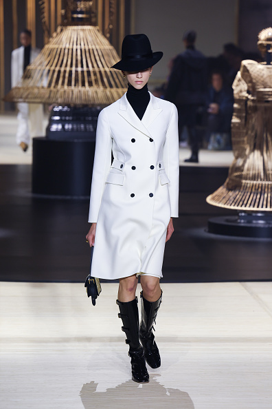 Dior white trenchcoat