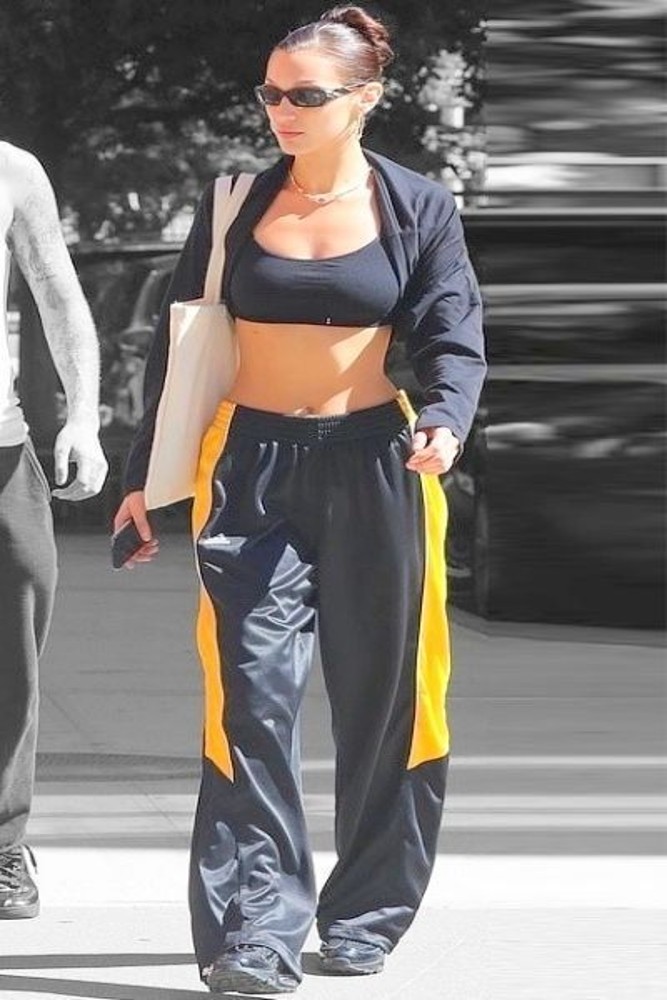 Bella Hadid Colorful Tracksuit Y2K Outfits