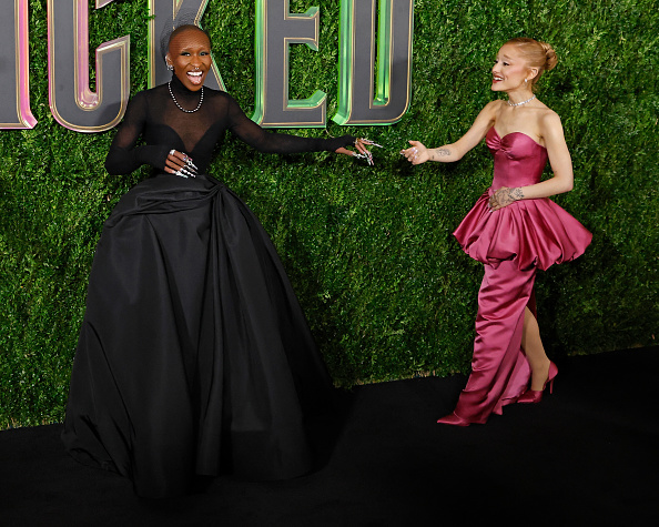 Ariana Grande and Cynthia Erivo At Wicked Premiere