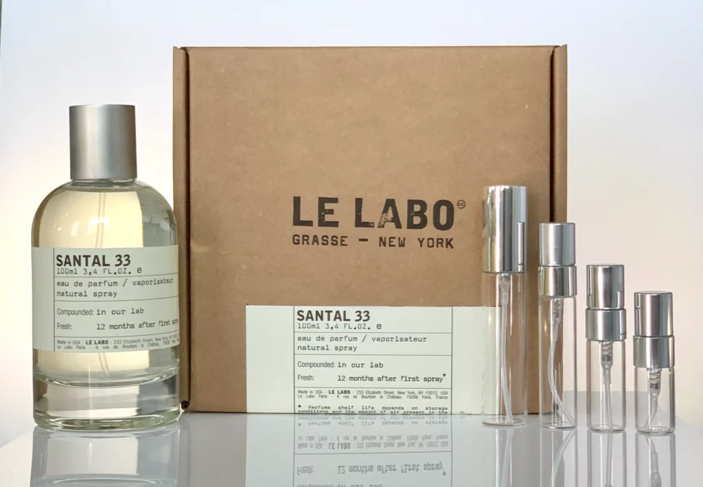 Le Labo Santal 33 Notes box