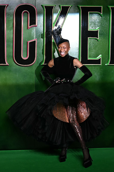 Cynthia Erivo Shine in Yellow and Black Tulle at the “Wicked: Part One” UK Premiere red carpet! 