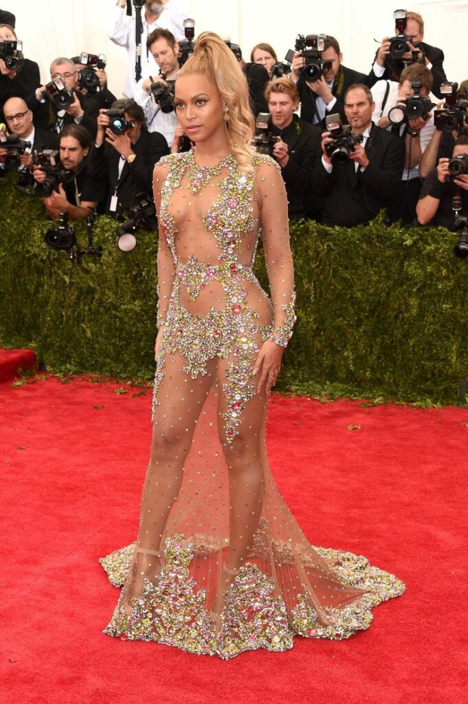 Beyoncé sheer Met Gala dress