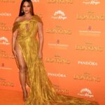 Beyoncé gold dress