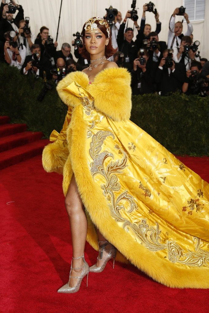 Rihanna Wore One of the Met Gala Yellow Gowns (2015)