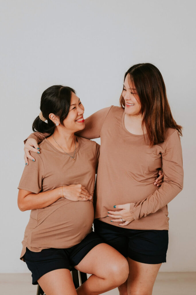 trending maternity wear styles crop top