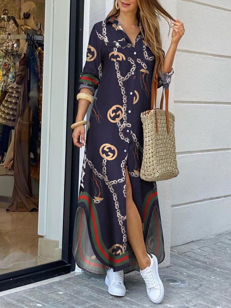 Trendy Long Shirt Dress Ideas for Every Occasion blue gucci