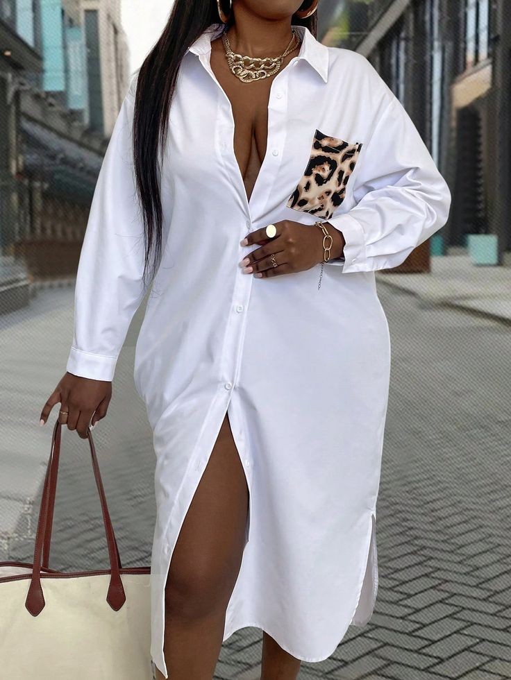 Trendy Long Shirt Dress Ideas for Every Occasion white full length