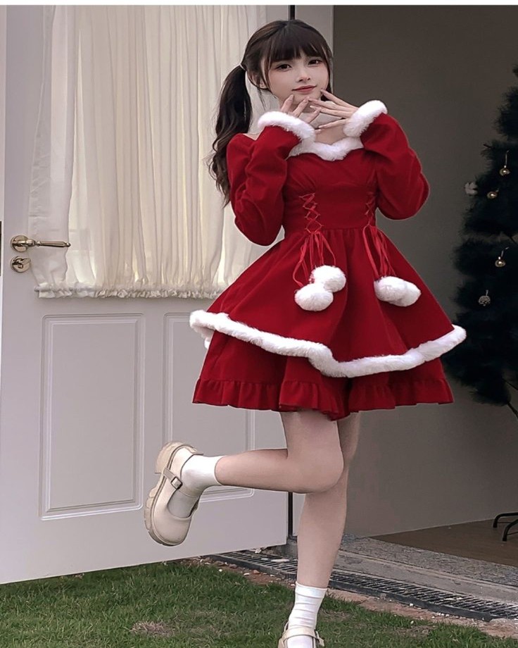Introduction of  Velvet  Ladies Christmas Dresses