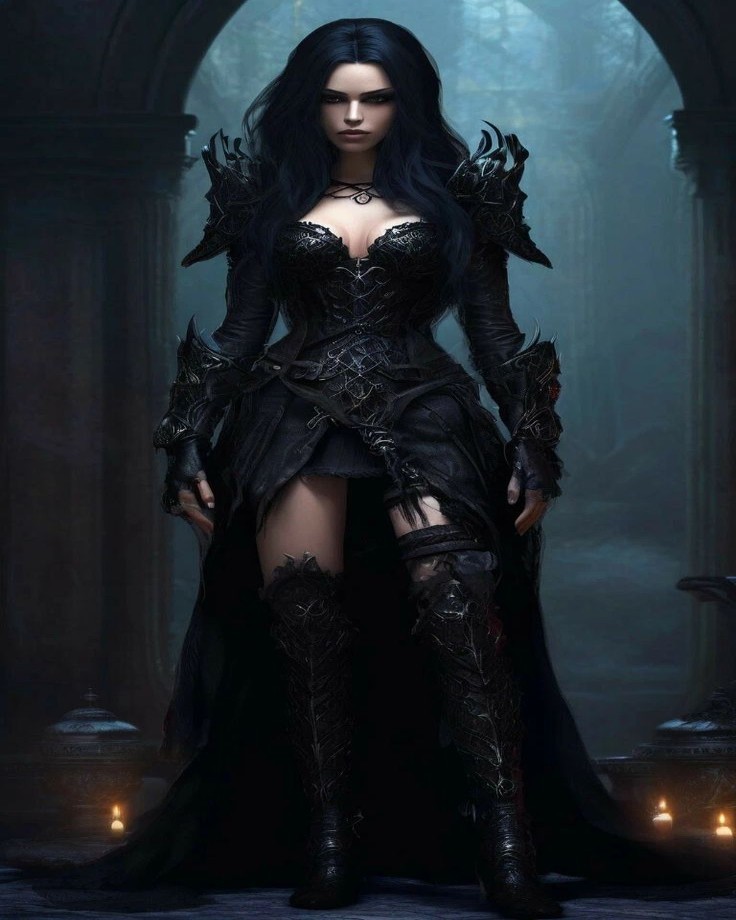 Black-on-Black Layers: A Gothic Glam Essential