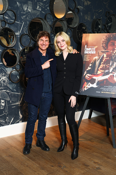 Elle Fanning and Tom Cruise