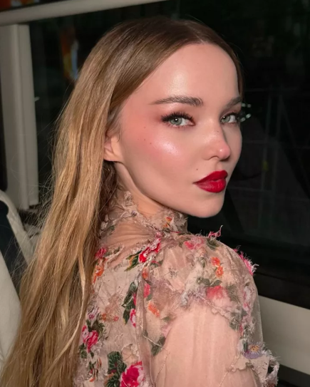 Christmas makeup ideas bold blush