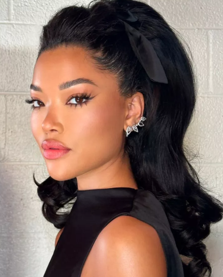 Christmas makeup ideas fluffy lashes