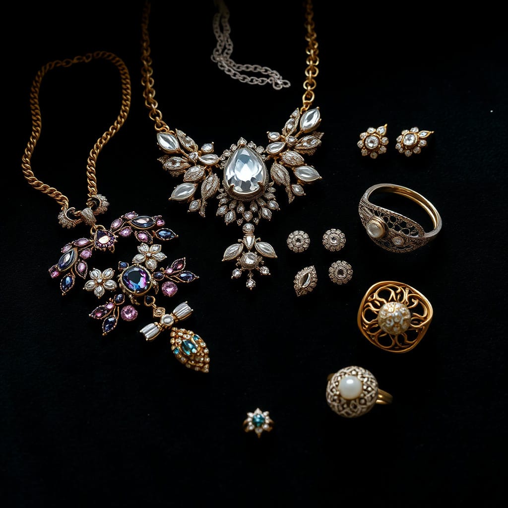 designer jewelry accessories multiple pieces 