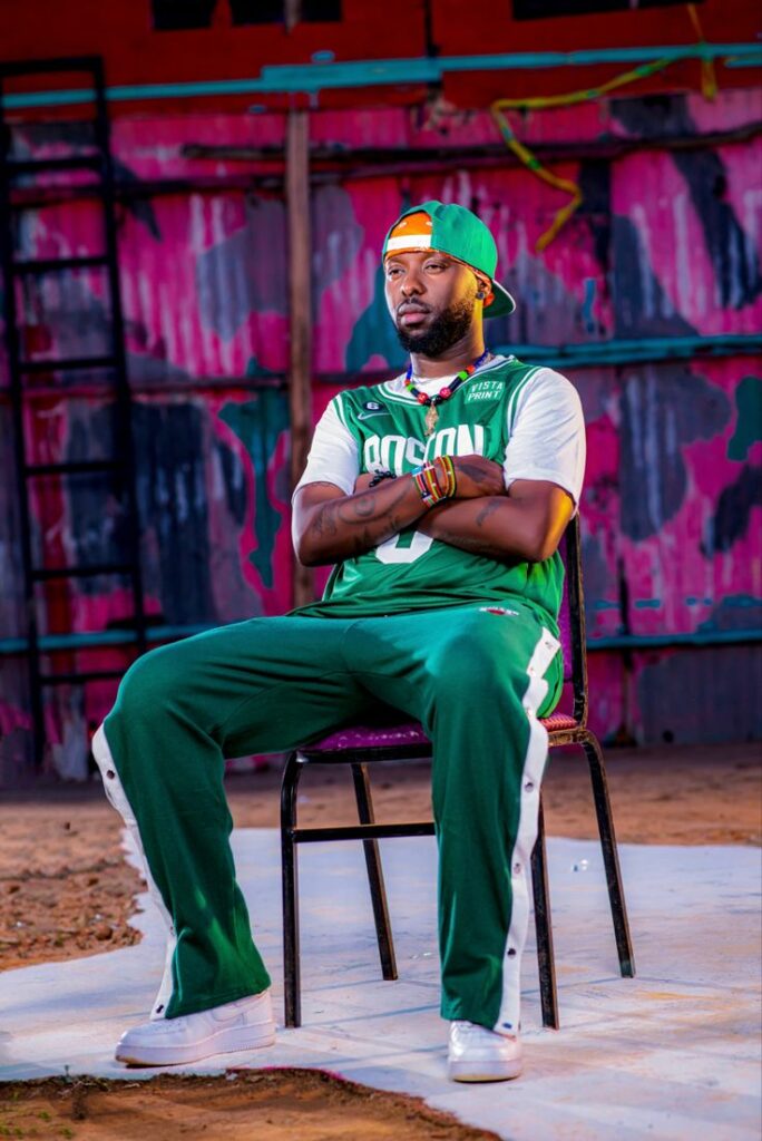 Eddy Kenzo in basketball shirt 