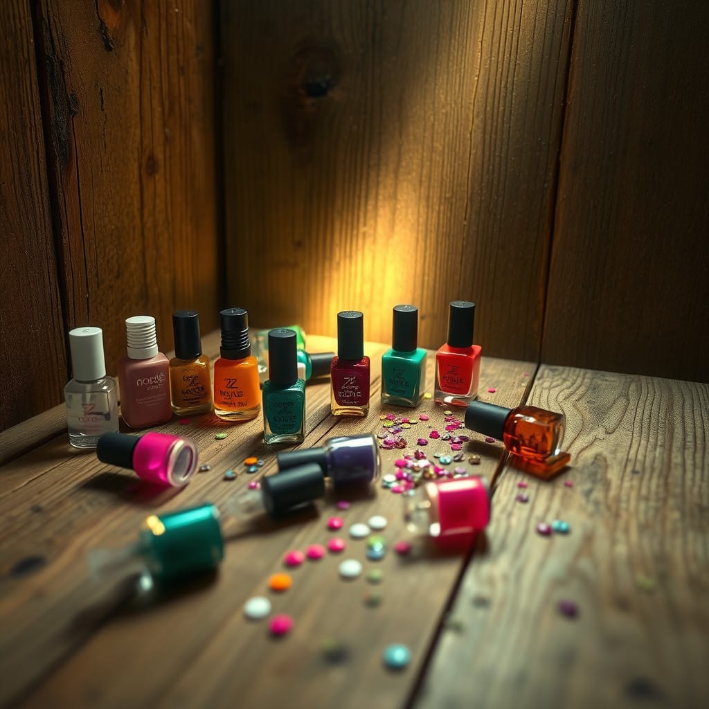 various eco friendly nail polish contaners
