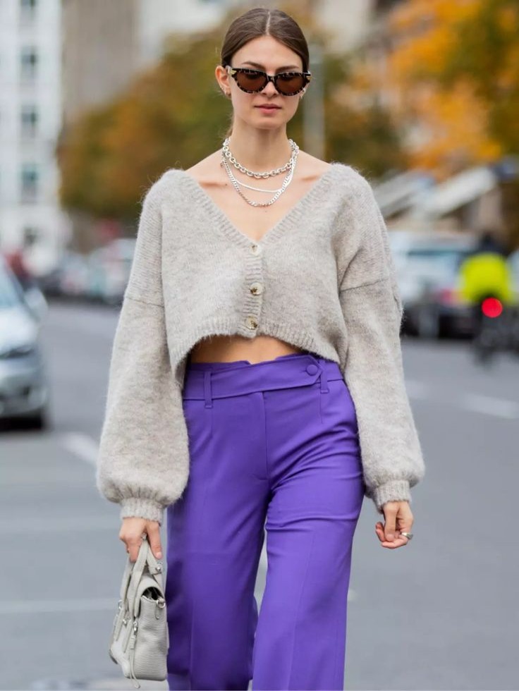 Best Cropped Cotton Cardigans to Upgrade Your Wardrobe wearing crop top sweater