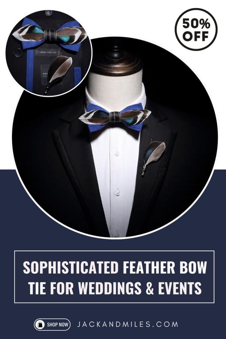 Elegant Feather Bow Ties to Elevate Your Style 1